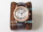 TW Factory Jaeger-LeCoultre Master Chronograph White Dial Rose Gold Watch 40MM